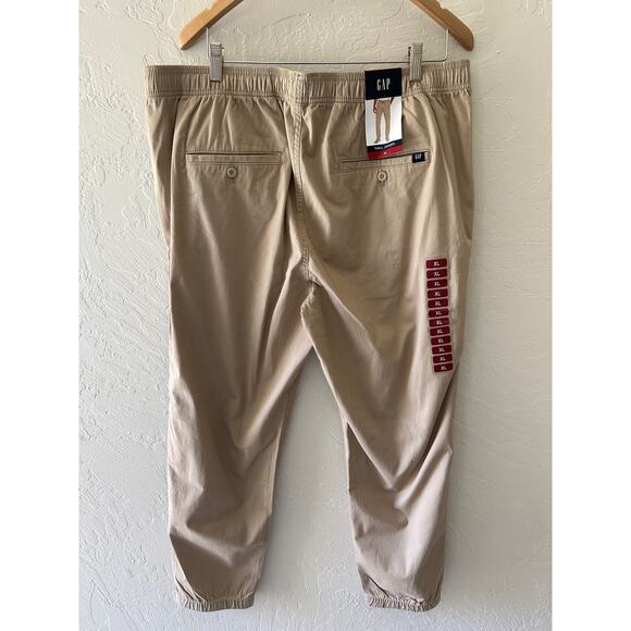 GAP | Mens Twill Joggers NEW Size XL Khaki Casual Jogger Pants Normcore Basic - Picture 3 of 12